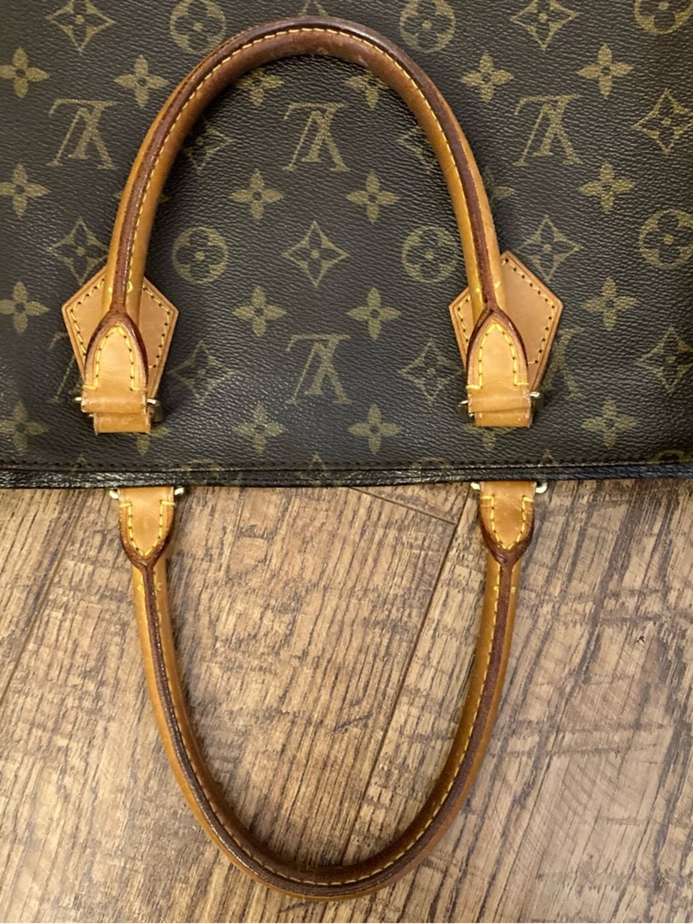 Louis Vuitton Vintage Brown Monogram Sac Plat Tote Bag - Picture 13 of 16